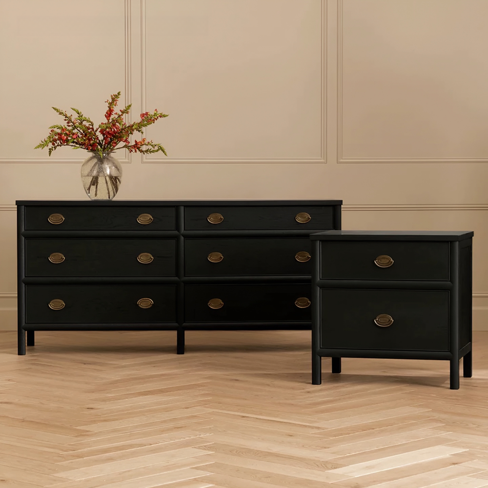 JOVI Classic Oak Wood Bedside Table - Urban Mood Singapore