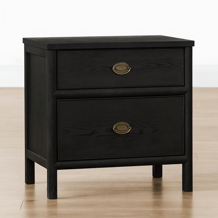 JOVI Classic Oak Wood Bedside Table - Urban Mood Singapore