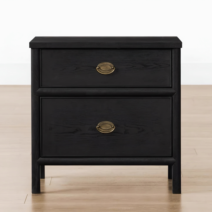 JOVI Classic Oak Wood Bedside Table - Urban Mood Singapore