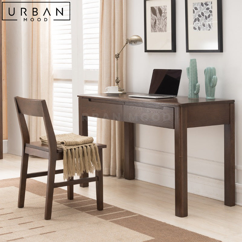 JUANA Rustic Solid Wood Study Desk