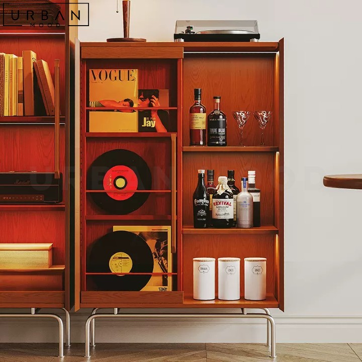 JUNKER Retro Solid Wood Display Shelf