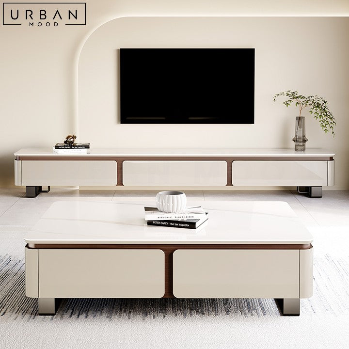 JUSTINA Modern TV Console and Coffee Table