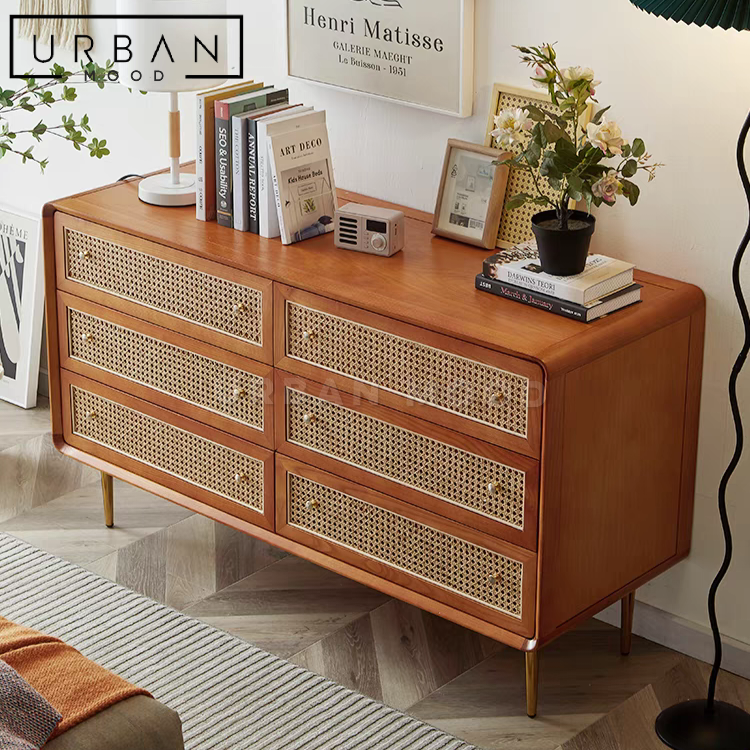 JASONS Rustic Rattan Sideboard