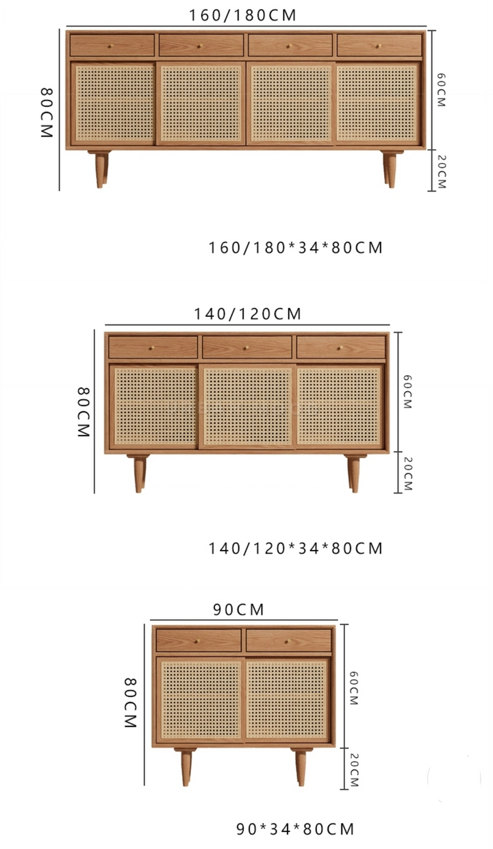 JAVEN Japandi Sideboard