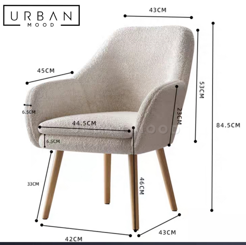 JOYOUS Modern Boucle Dining Chair
