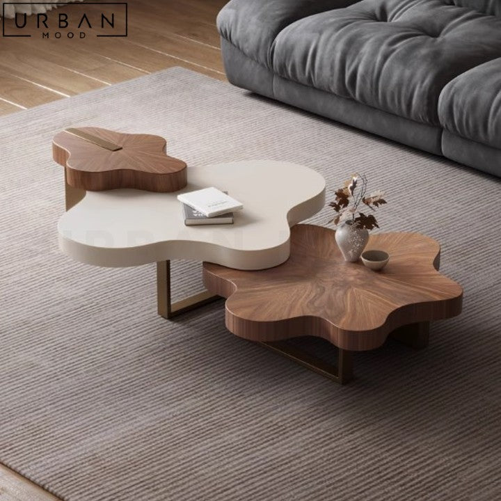 KAFKA Modern Solid Wood Nesting Coffee Table