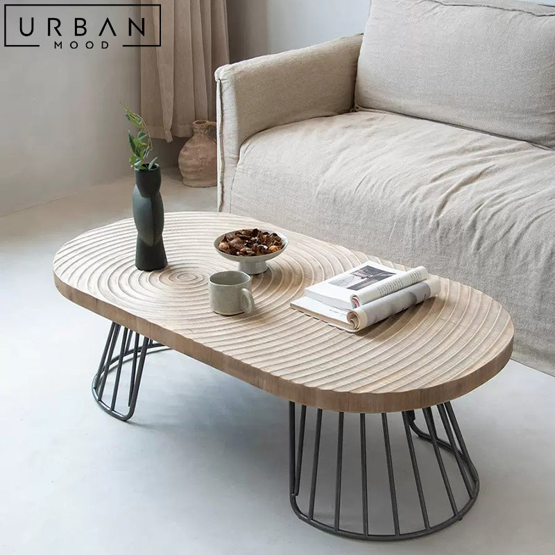 KAIRO Japandi Solid Wood Coffee Table