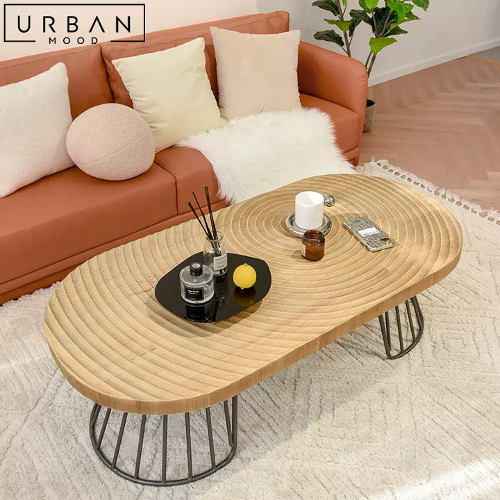 KAIRO Japandi Solid Wood Coffee Table