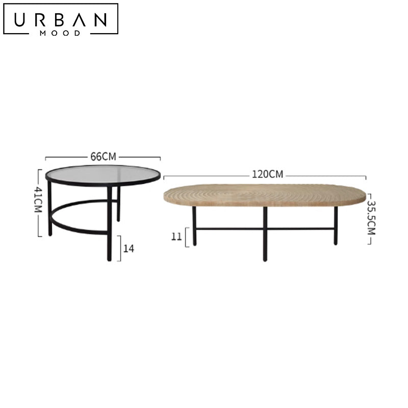 KAIRO Japandi Solid Wood Coffee Table