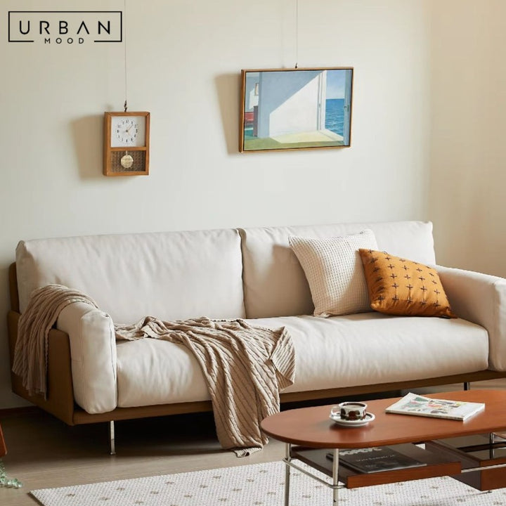 KALIDA Modern Leather Sofa