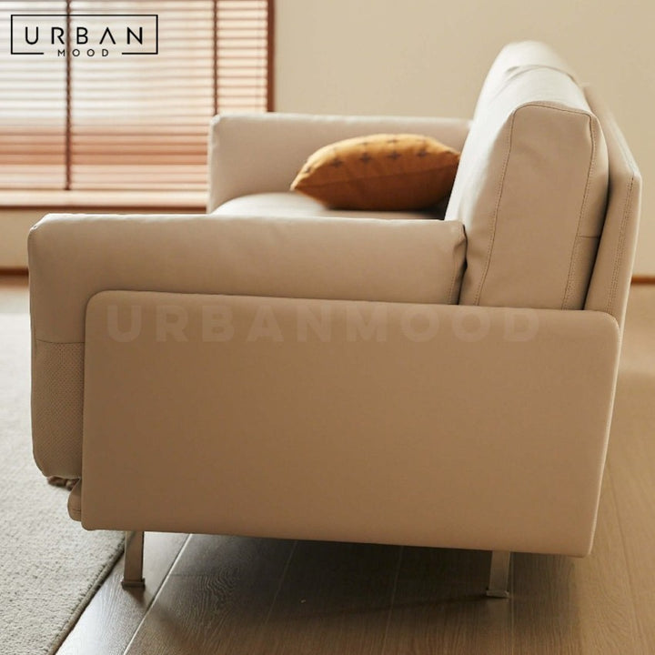 KALIDA Modern Leather Sofa