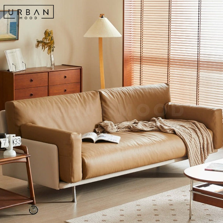 KALIDA Modern Leather Sofa