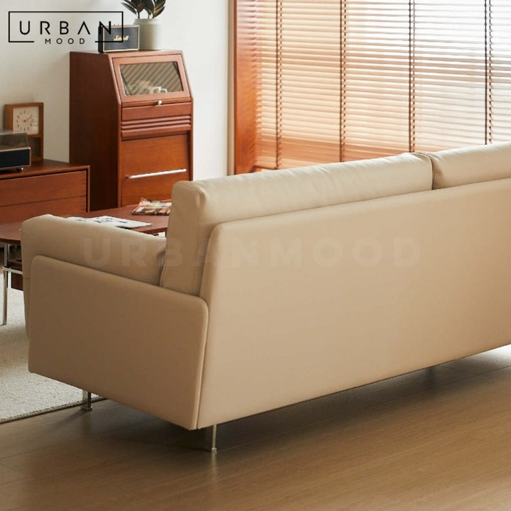 KALIDA Modern Leather Sofa
