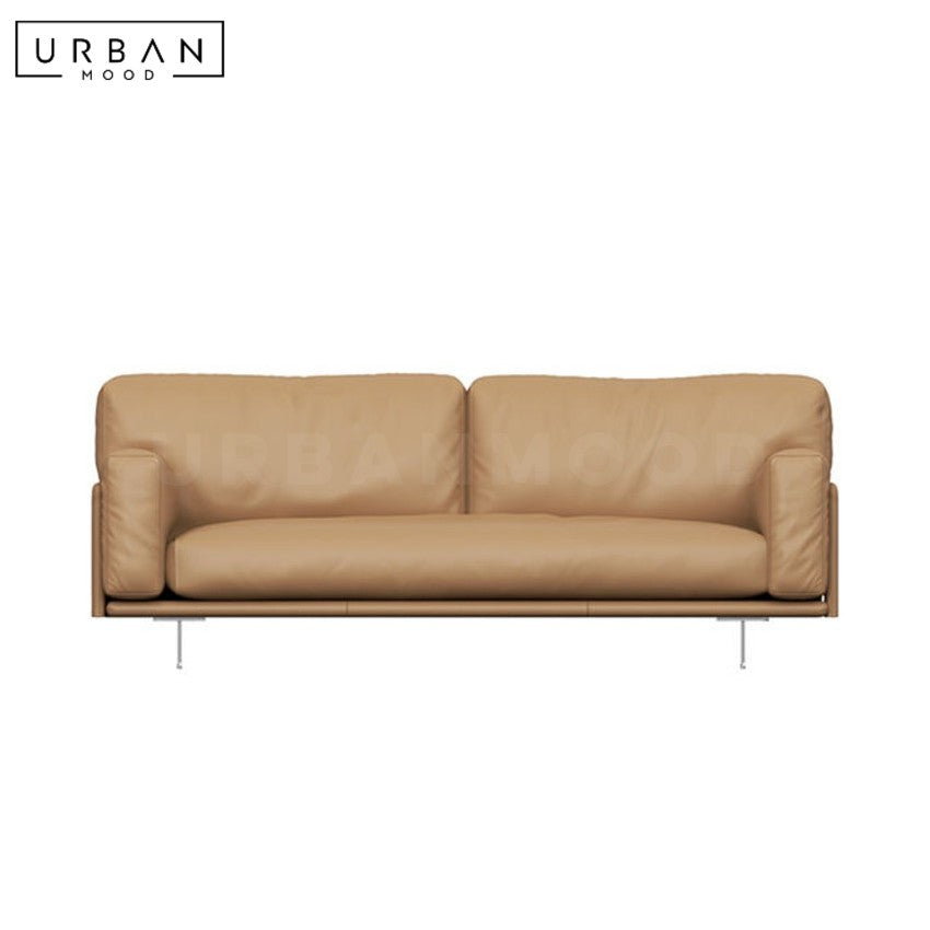 KALIDA Modern Leather Sofa