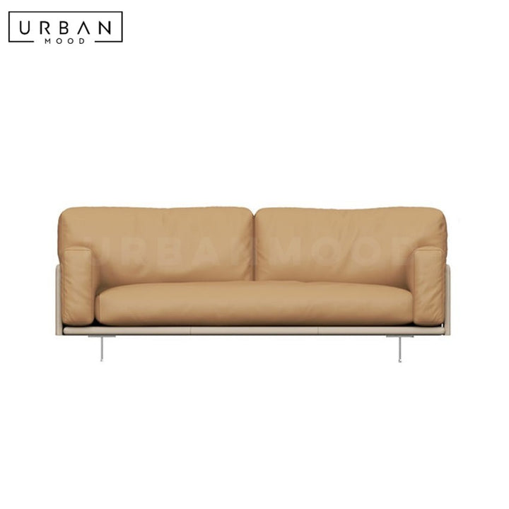 KALIDA Modern Leather Sofa