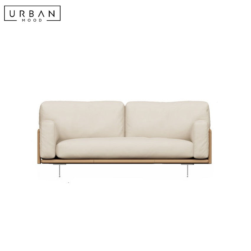 KALIDA Modern Leather Sofa