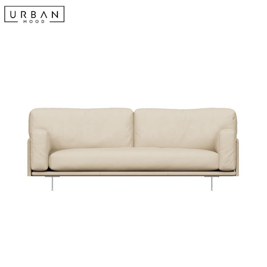 KALIDA Modern Leather Sofa