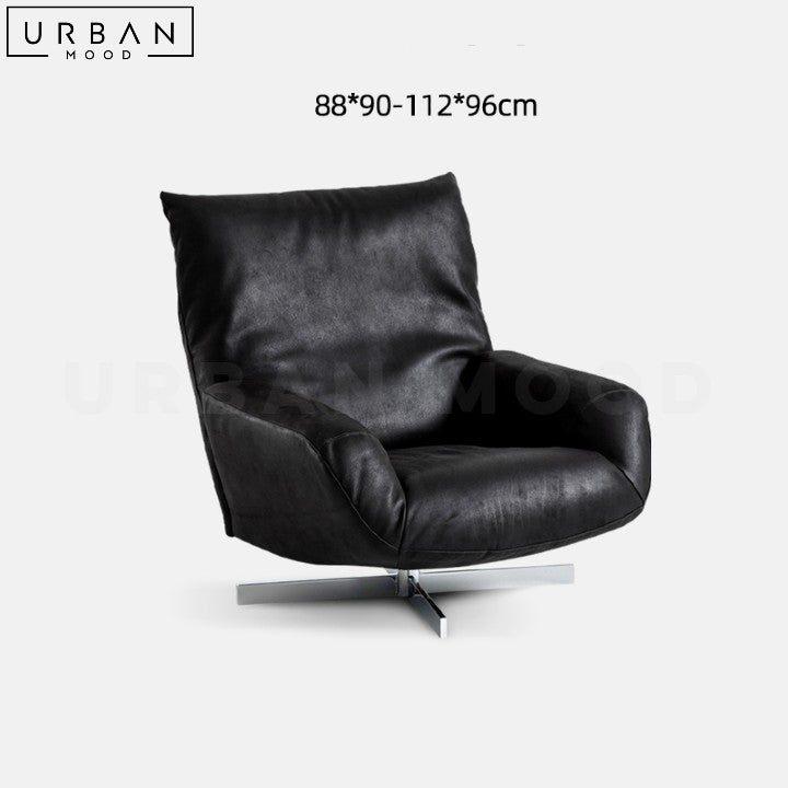 KALNIN Italian Swivel Lounge Chair