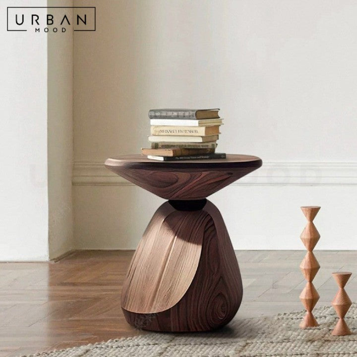 KAMILE Modern Solid Wood Side Table