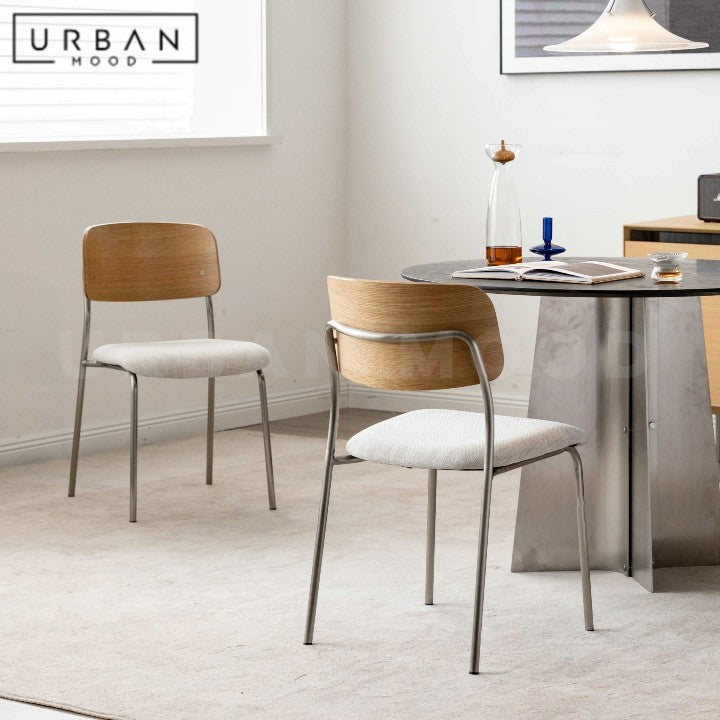 KANSO Japandi Fabric Dining Chair