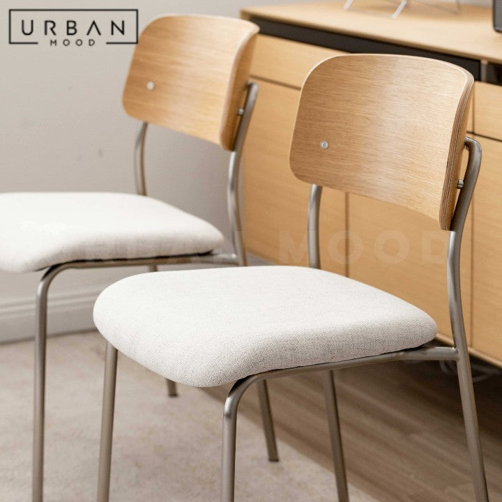 KANSO Japandi Fabric Dining Chair