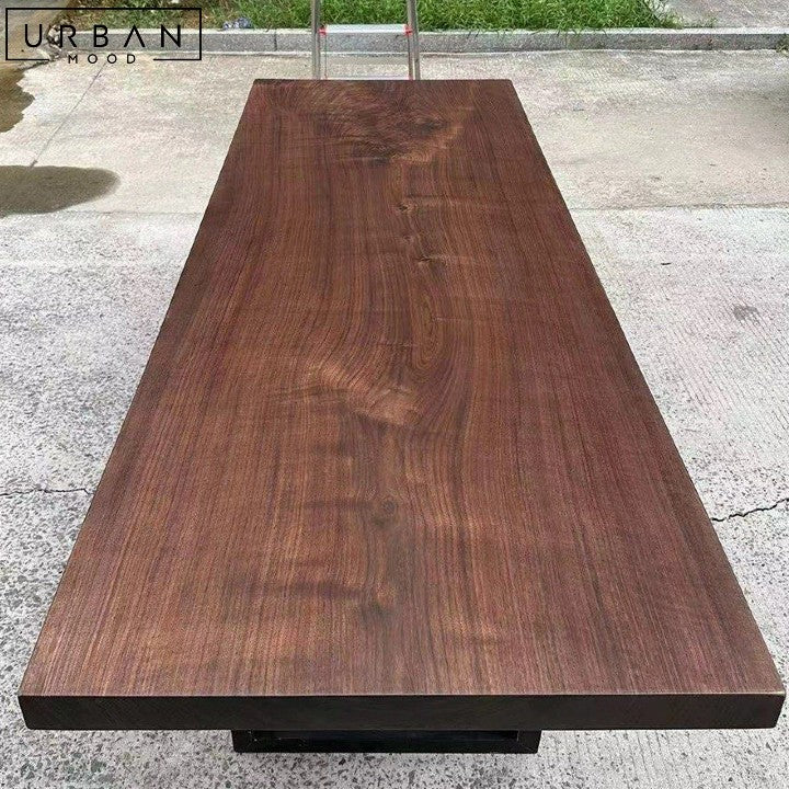 KIPPER Modern Black Walnut Dining Table