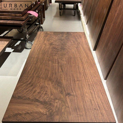 KIPPER Modern Black Walnut Dining Table