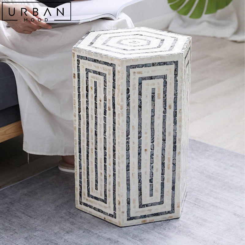 KARA Moroccan Mosaic Side Table