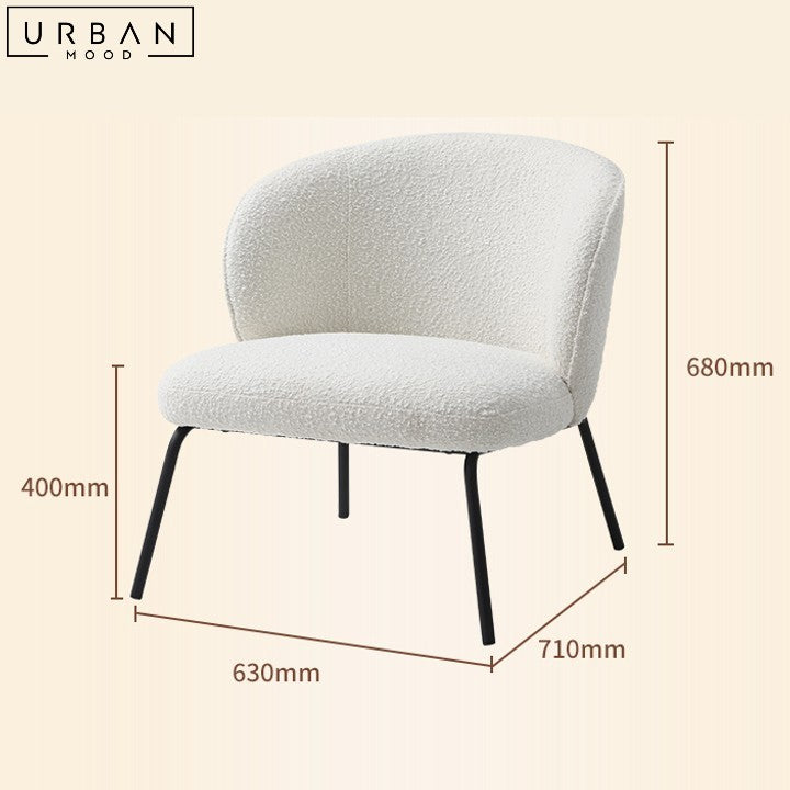 KAREN Modern Boucle Leisure Chair