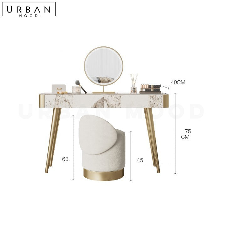 KARNAC Modern Sintered Stone Vanity Table