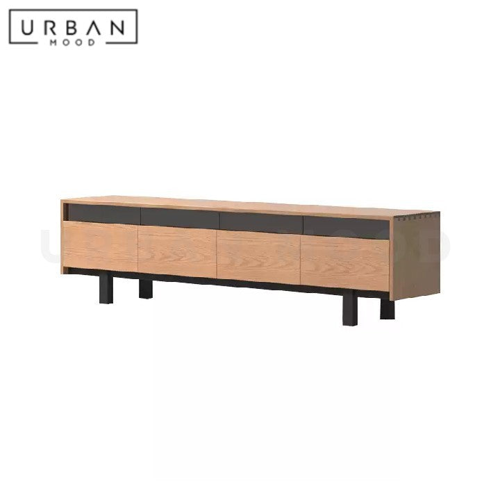 KARNER Modern Solid Wood TV Console