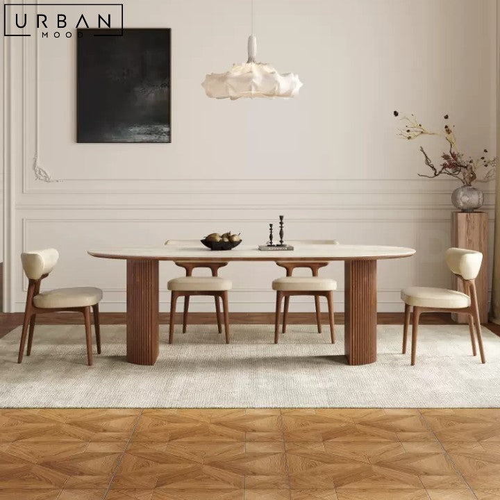 KARO Japandi Sintered Stone Dining Table