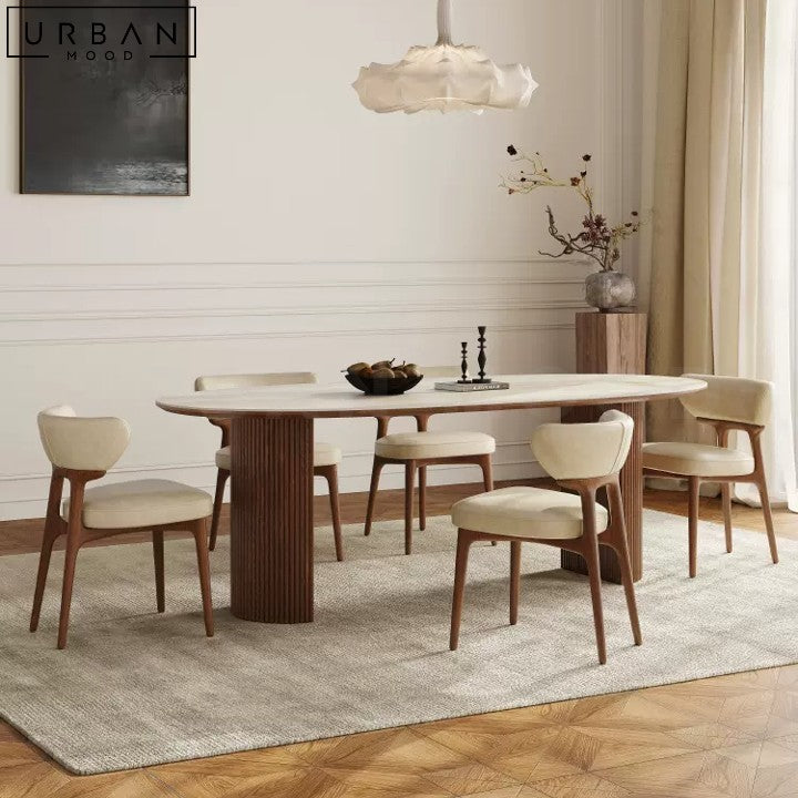 KARO Japandi Sintered Stone Dining Table