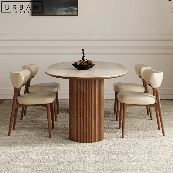 KARO Japandi Sintered Stone Dining Table