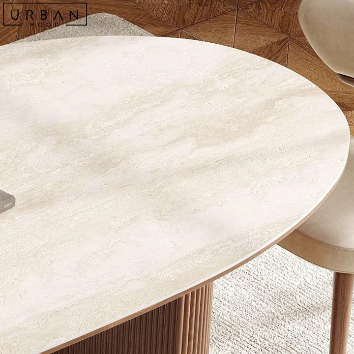 KARO Japandi Sintered Stone Dining Table