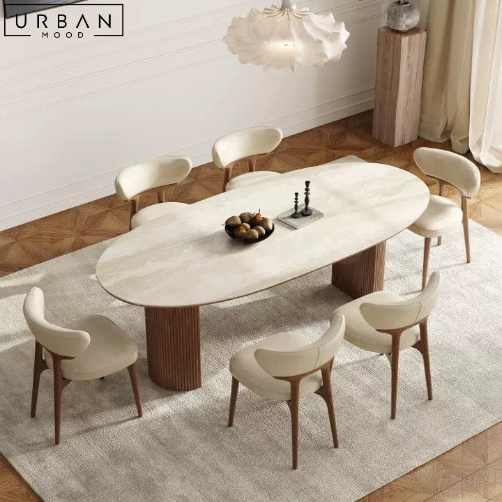 KARO Japandi Sintered Stone Dining Table