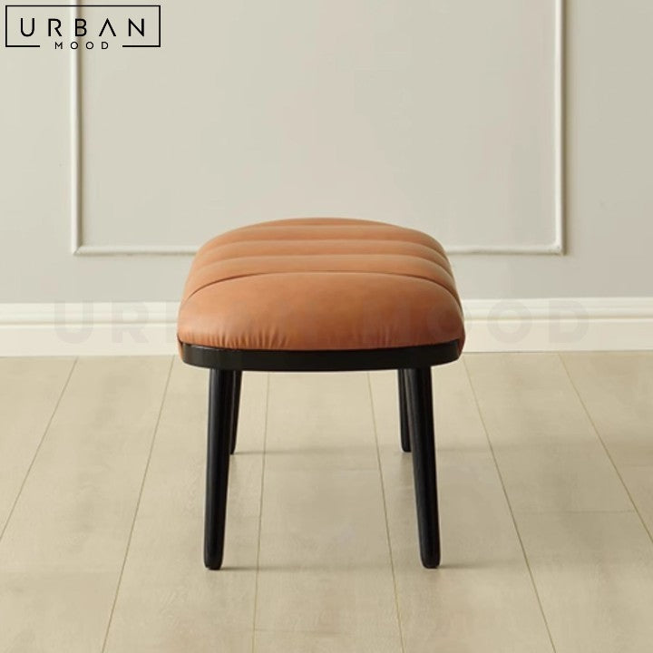 KASER Modern Leather Bench