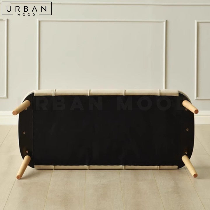 KASER Modern Leather Bench