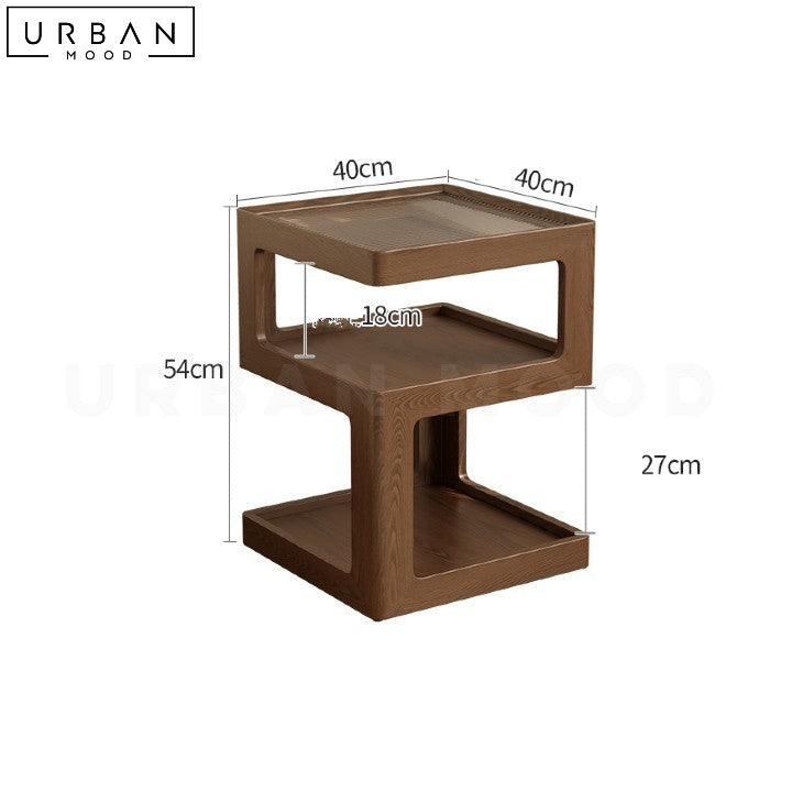 TARY Modern Solid Wood Side Table