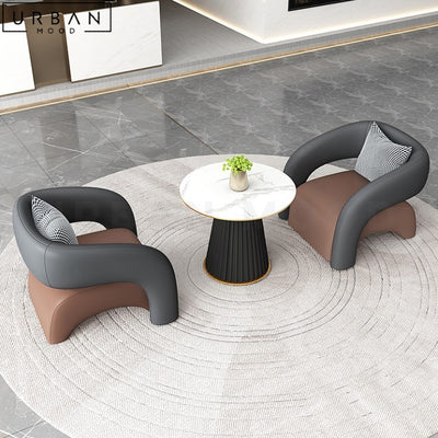 KATIE Modern Leather Lounge Chair