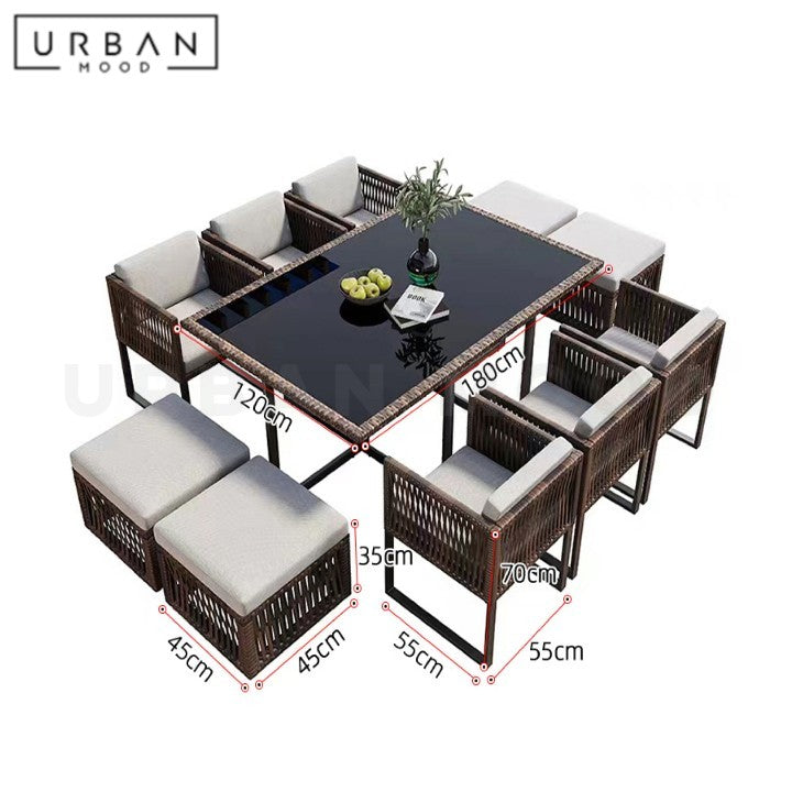 KATRICE Modern Outdoor Table and Chairs