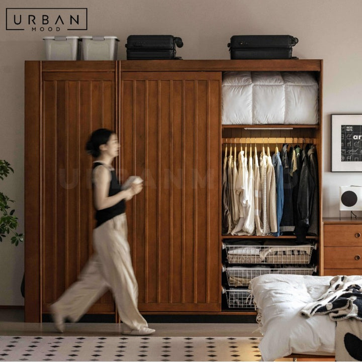 KAYLA Aesop Solid Wood Wardrobe