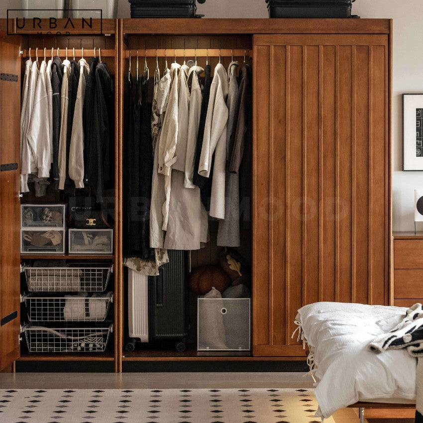 KAYLA Aesop Solid Wood Wardrobe