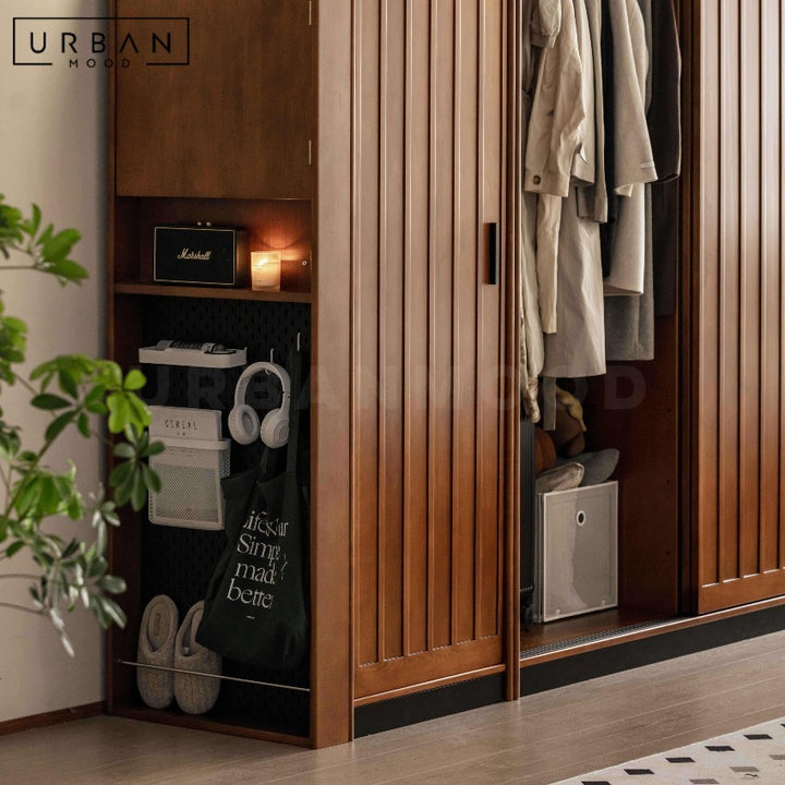 KAYLA Aesop Solid Wood Wardrobe