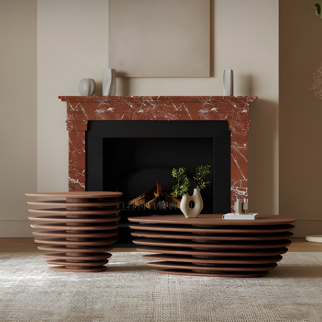 KAZUMI Sculptural Wooden Coffee Tables - Urban Mood Singapore