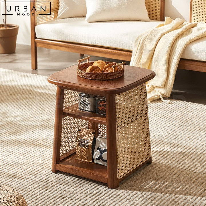 HINDE Vintage Rattan Coffee Table