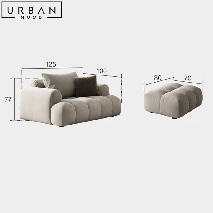 KEITH Modern Fabric Sofa