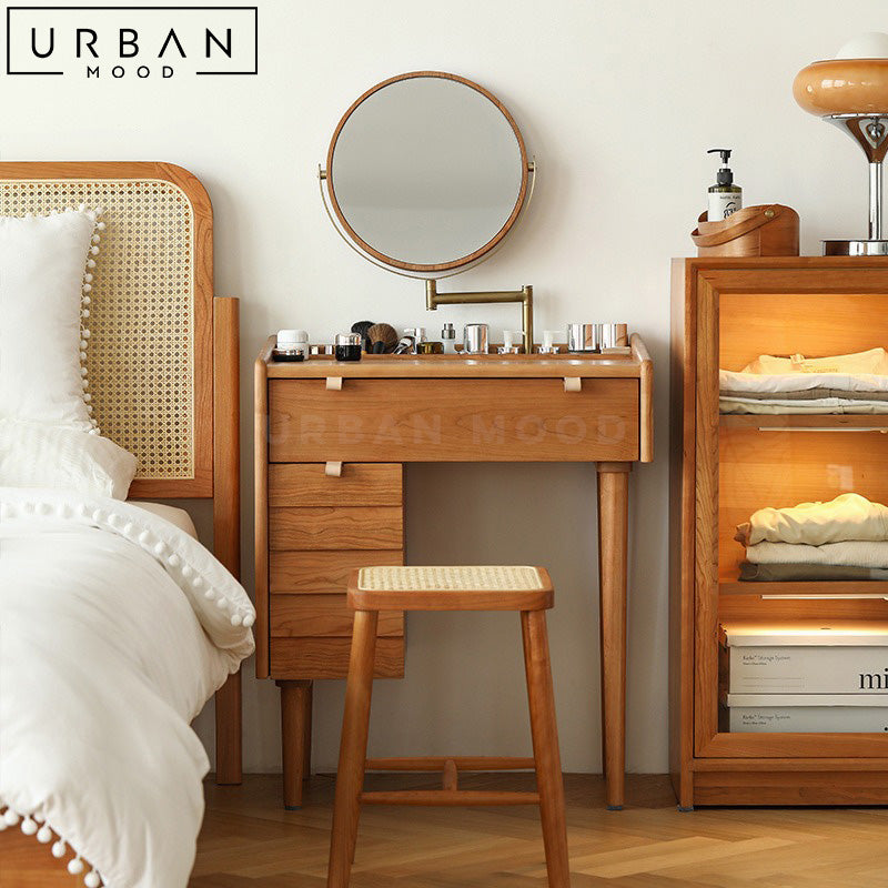 KELLIES Rustic Vanity Table Set – Urban Mood