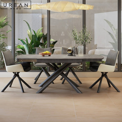 KENZA Modern Sintered Stone Extendable Dining Table