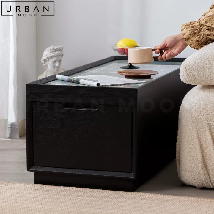 KETTANI Modern Solid Wood Side Table